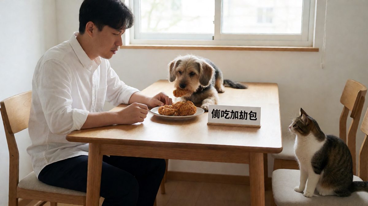 狗子：我只是在检查温度，不是偷吃！