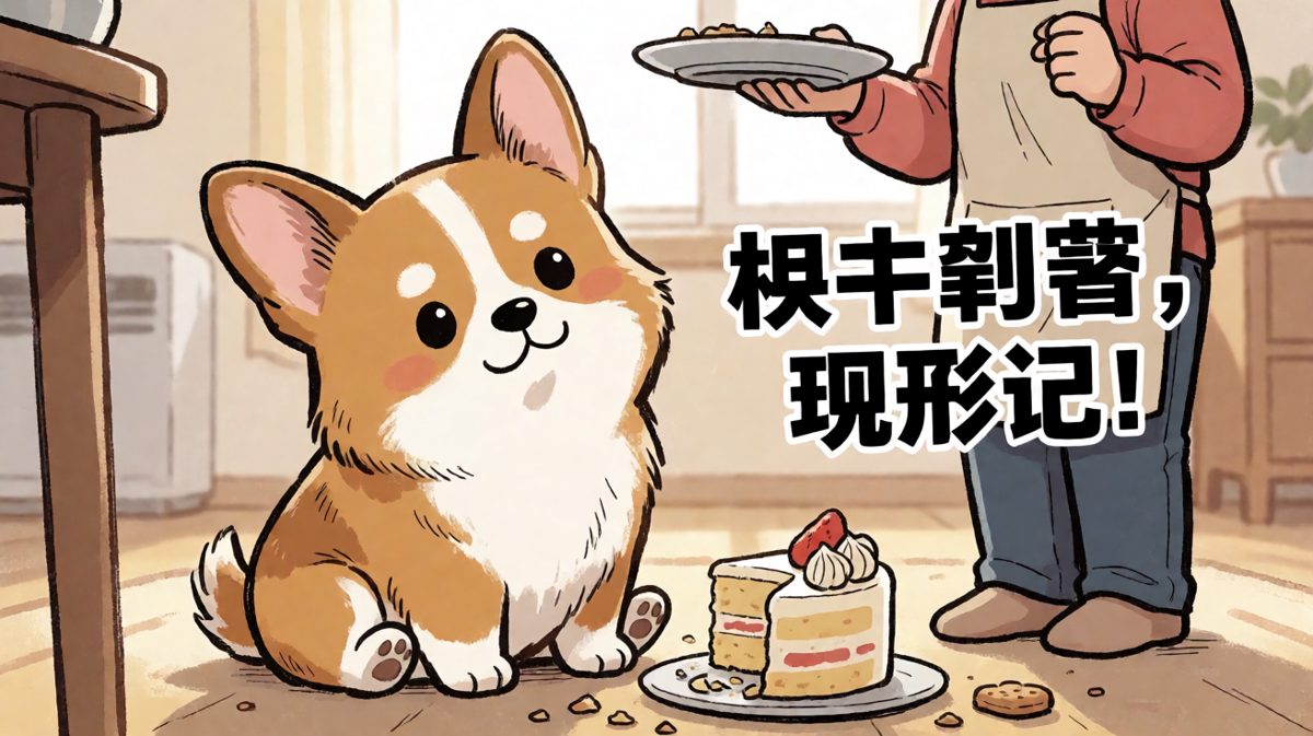 吃完装傻，演技满分！