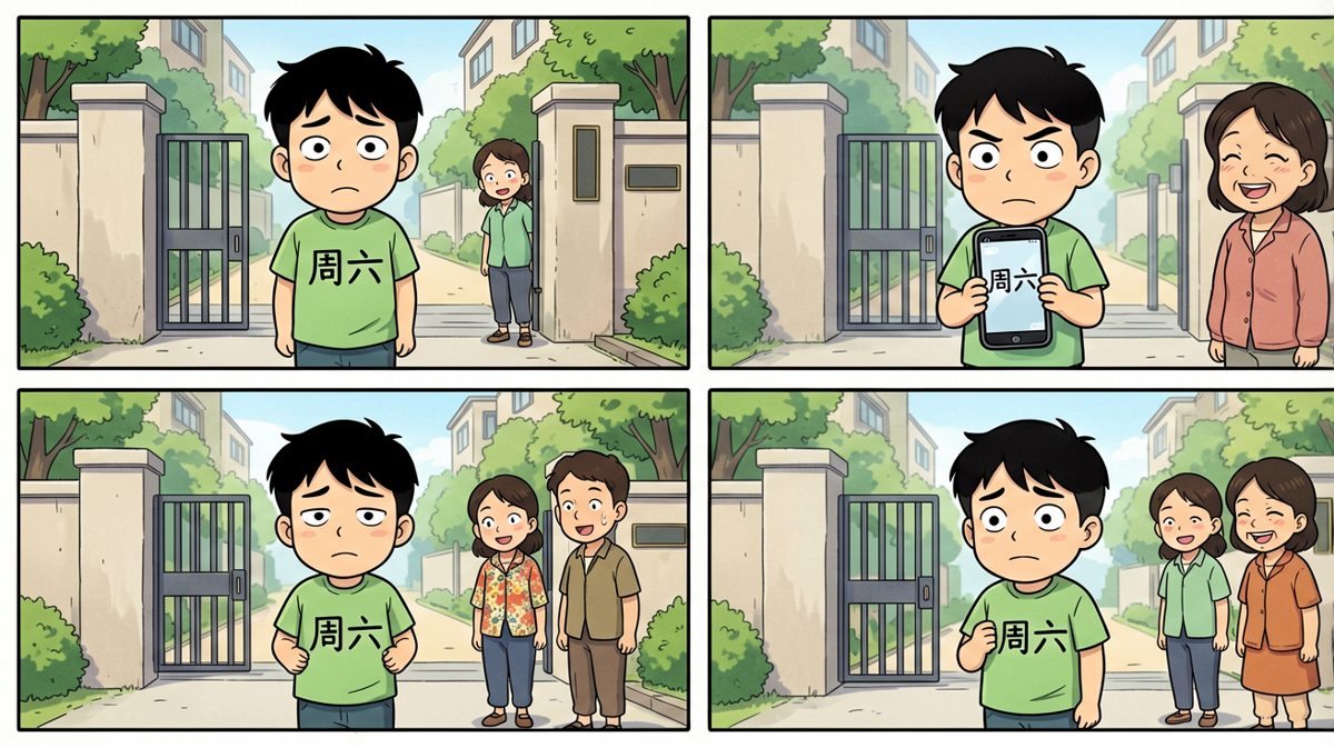 今天明明是周末啊！