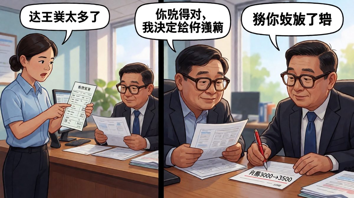 涨薪从三千涨到三千五，老板觉得这波操作很良心