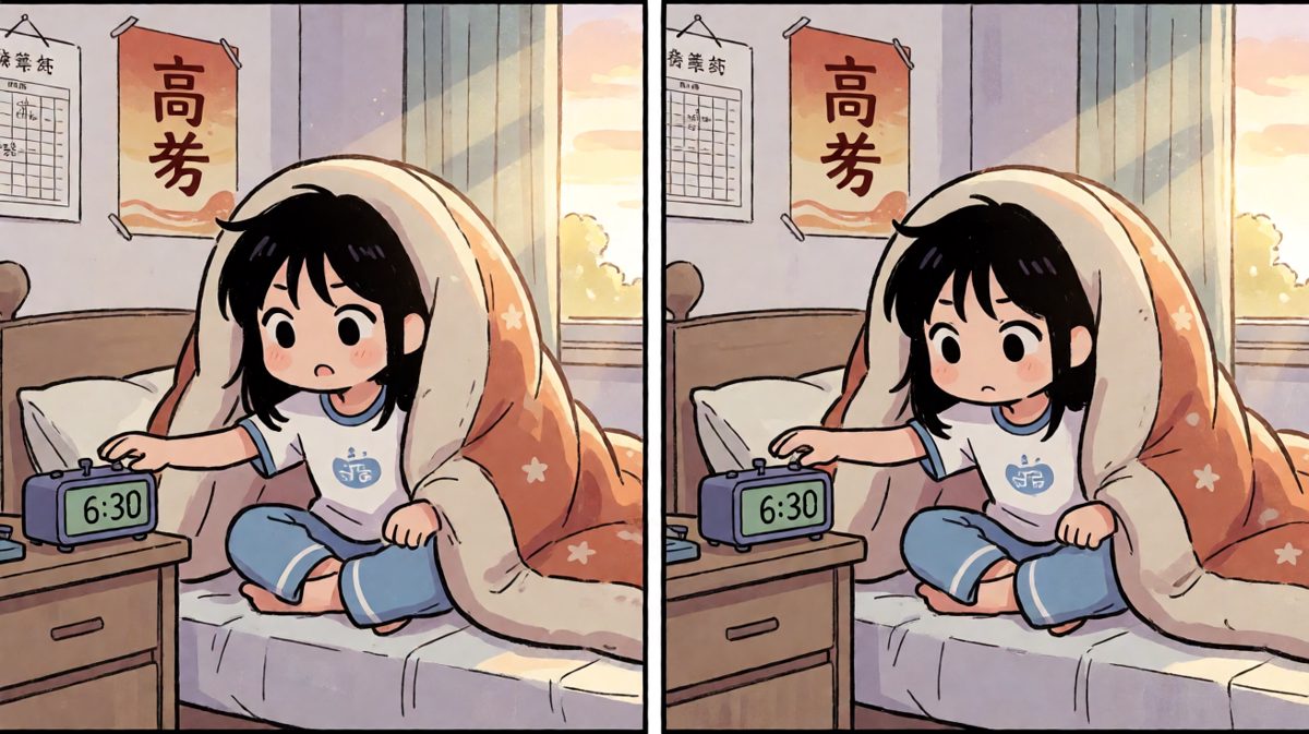 闹钟响了，但被子说它离不开我