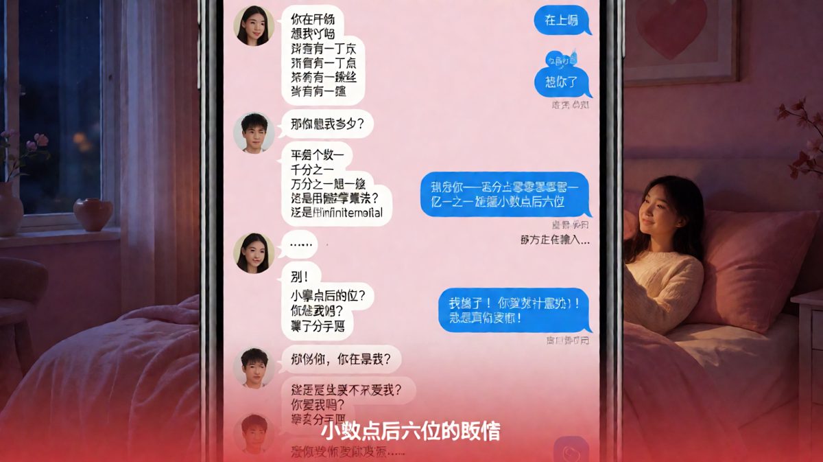 「百分之一千分之一的爱」——小数点后六位的爱情