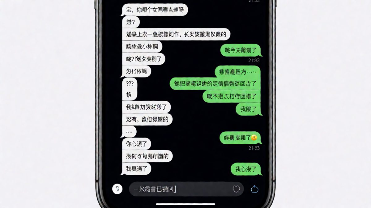 随口问个同事，男生越描越黑最后自己撤回了关键信息