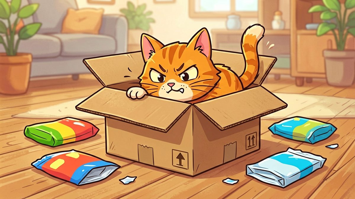 猫：只要我够努力，小盒子一定能装下大猫！