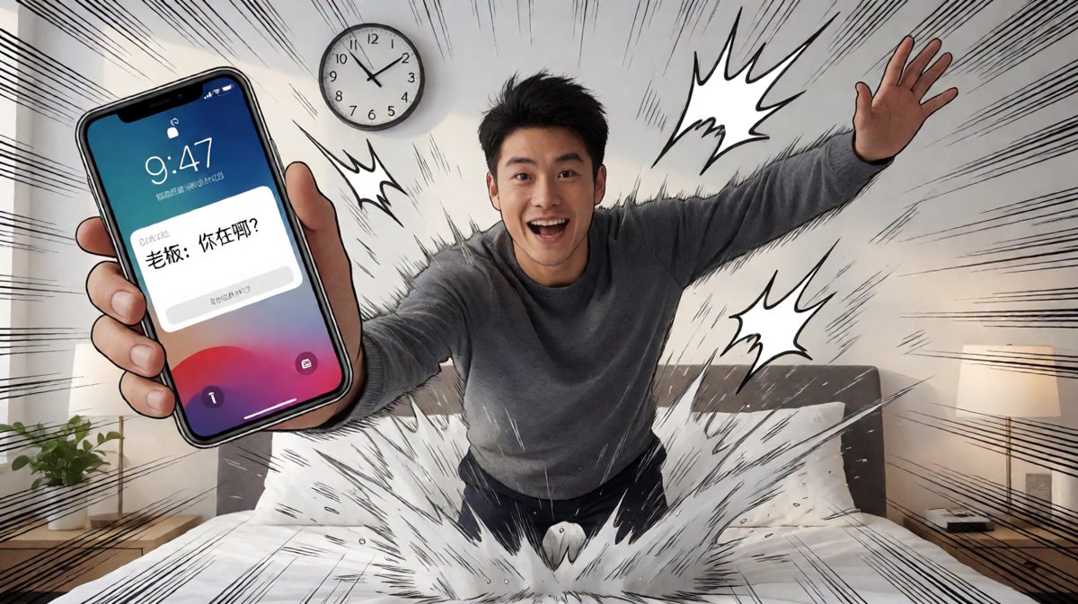 惊醒一看——完了！已经快十点了！