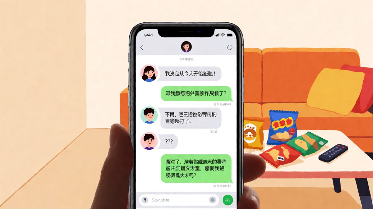 女生以"减肥"为由清理男生零食，却暴露自己偷藏薯片的秘密