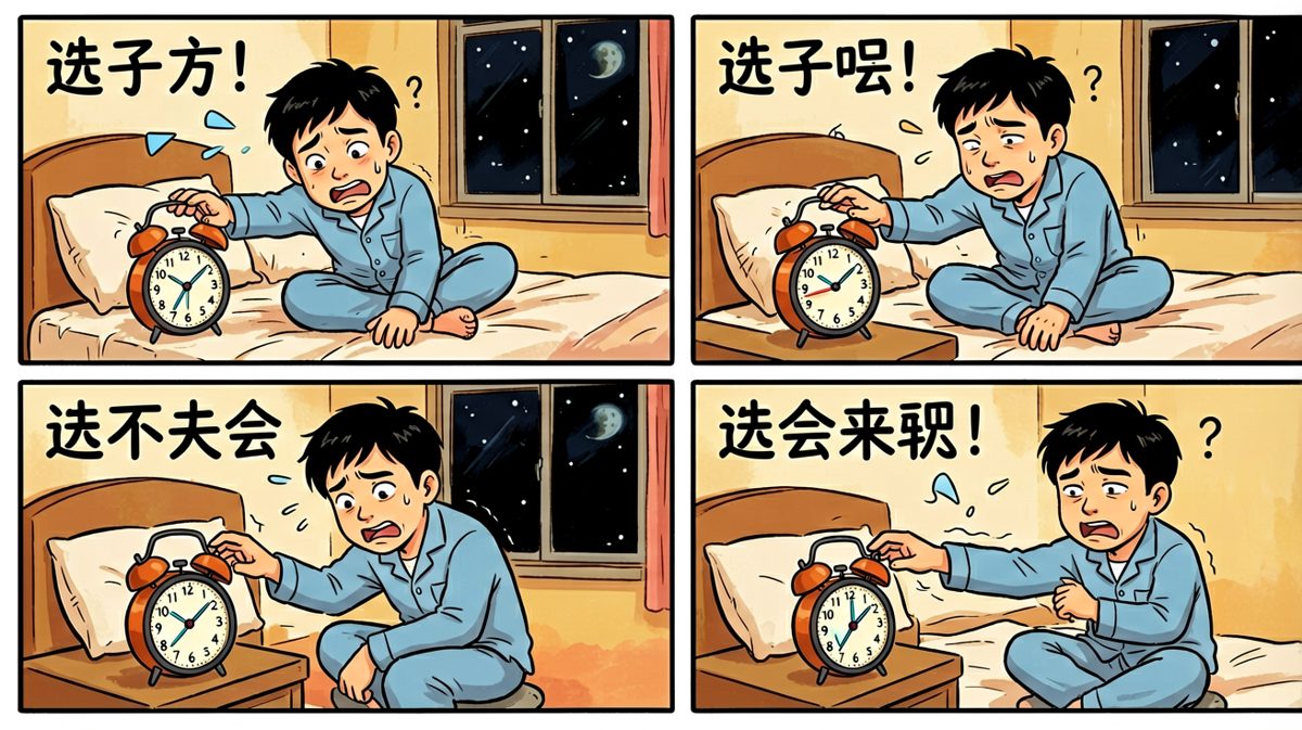 闹钟响了，但身体不想动