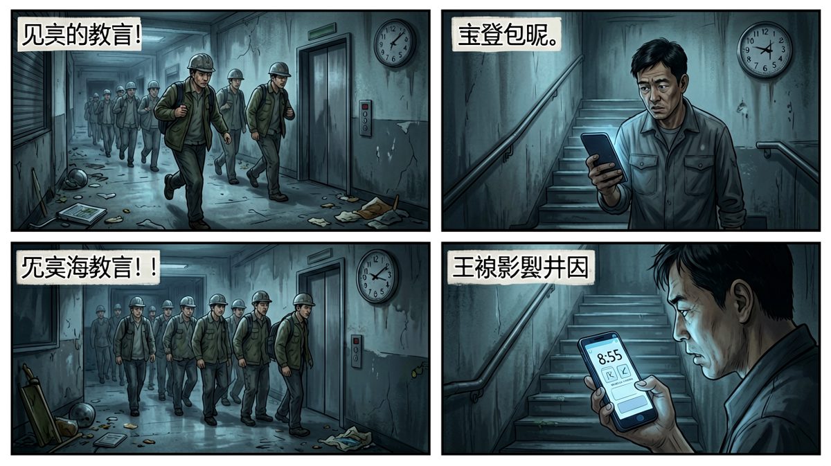 电梯排队，心跳加速