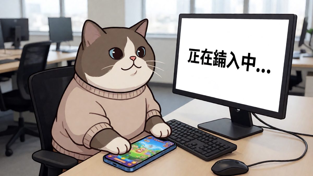 老板以为我在工作，其实我在用猫爪打游戏