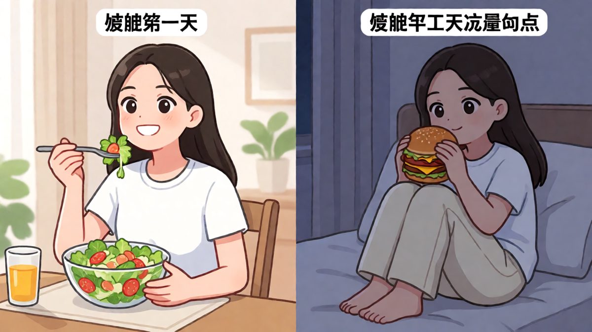 减肥计划：Day 1 雄心壮志，Day 2 半夜破防