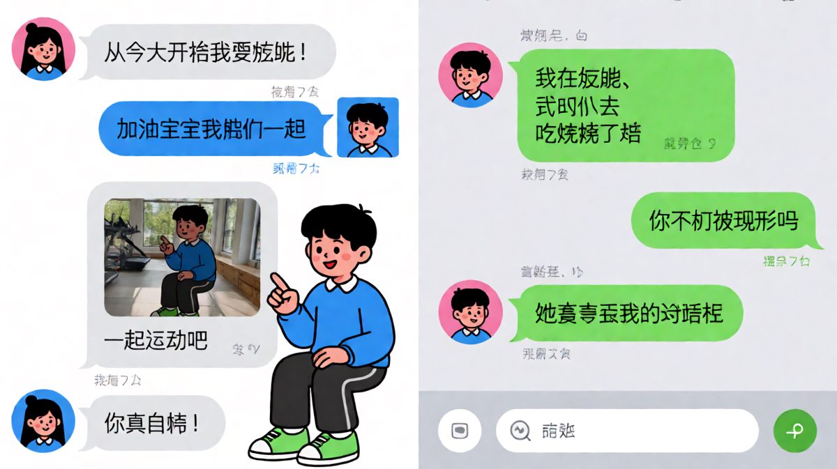 嘴上陪你减肥，背地里已点好烧烤