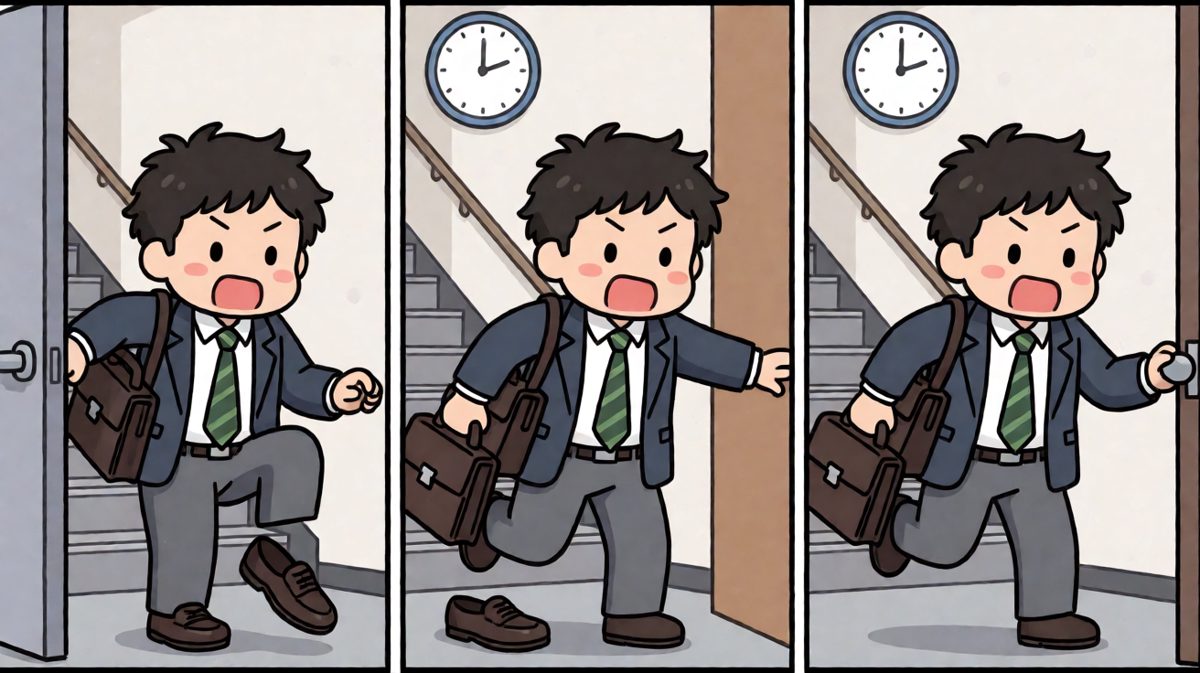 一路狂奔！绝对不能迟到！