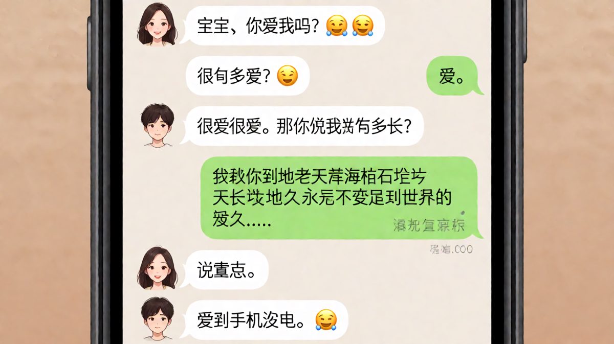 爱你到手机没电