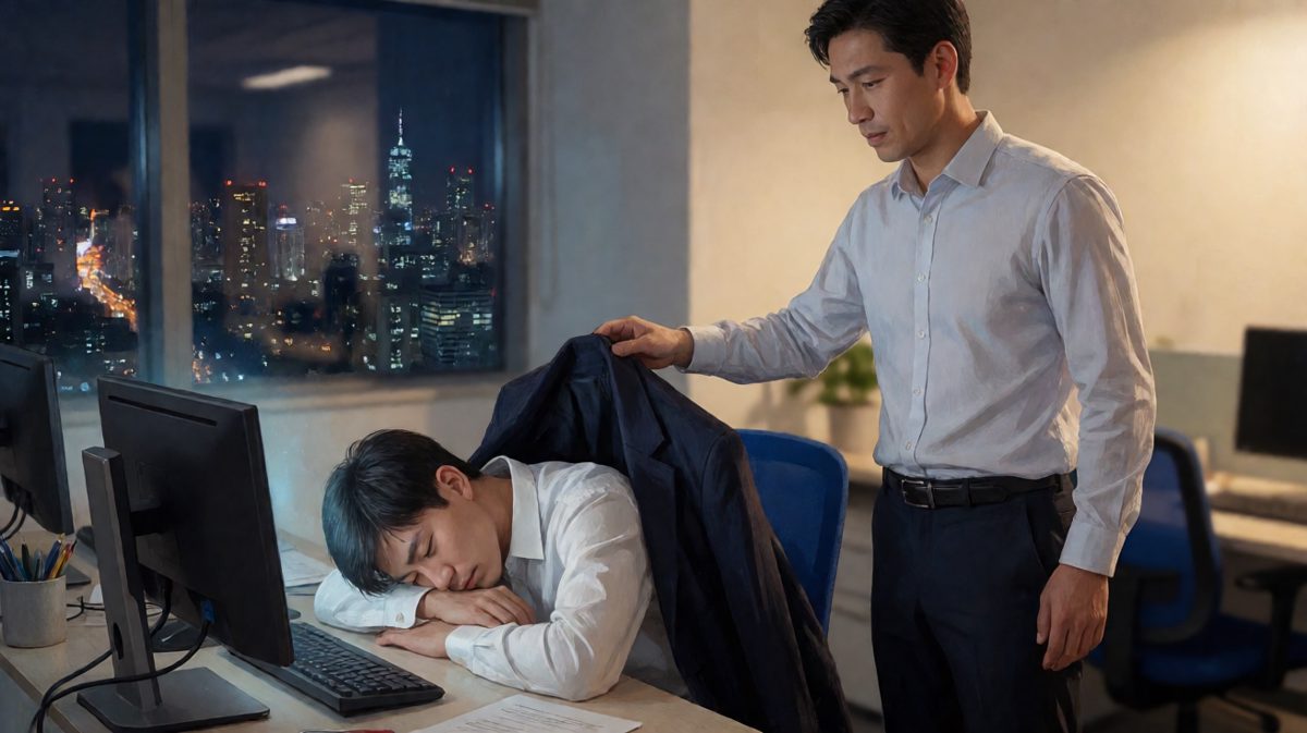 老板感动：'这孩子，加班都这么努力……' 员工梦话：'老板画的饼，我消化不良……'