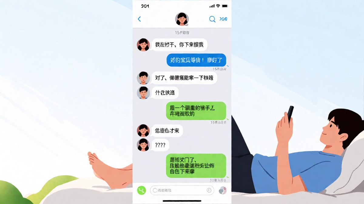 男朋友版'使唤女友'：让你来接我，然后让你帮他拿快递
