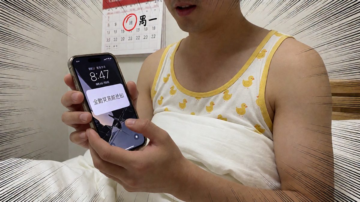 醒来的瞬间，世界崩塌——全勤奖没了！