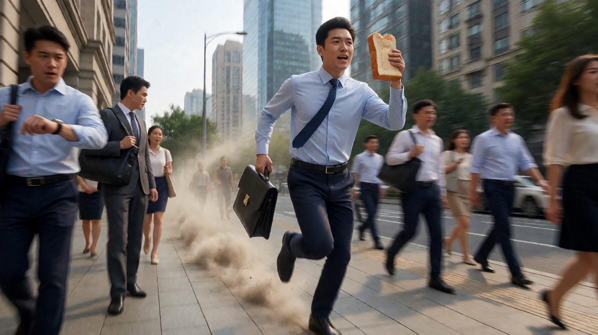 狂奔三公里只为赶上最后一班地铁。