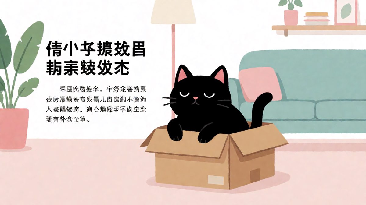 只要我足够胖，纸箱就是我的家。