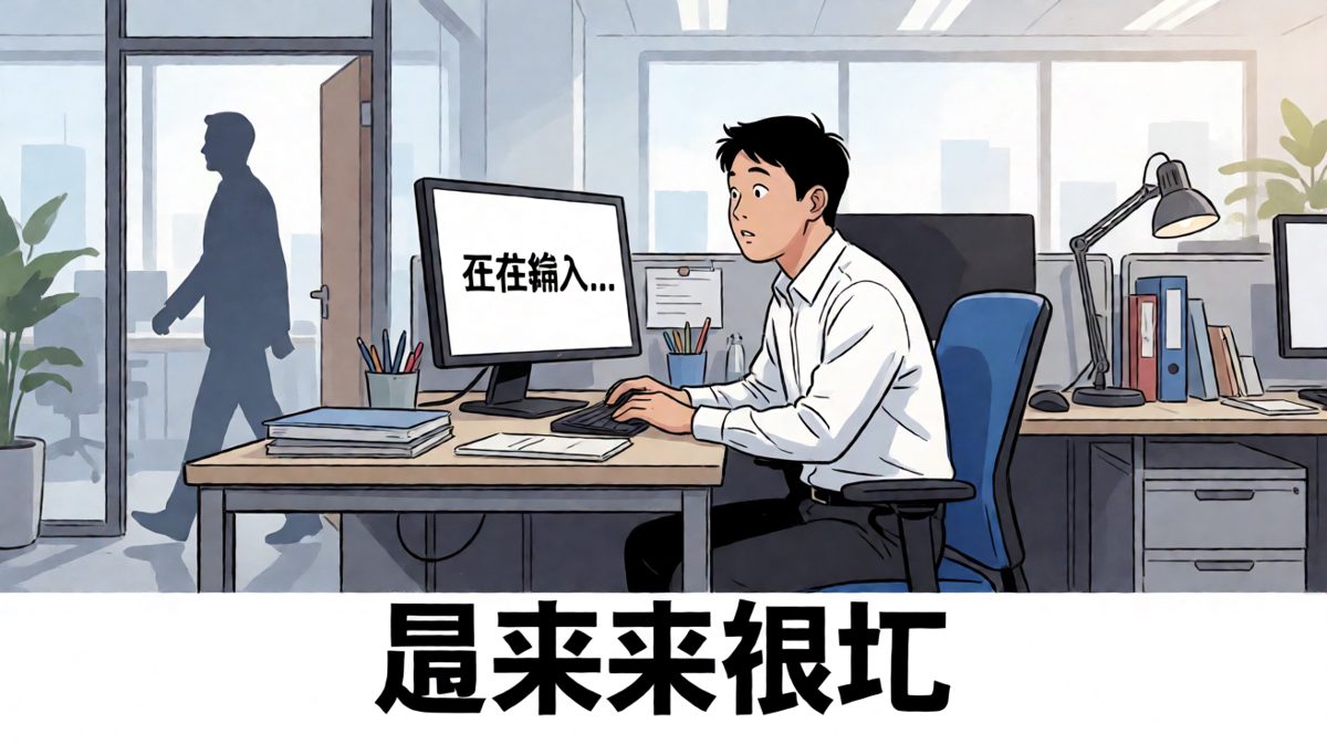 上班摸鱼的最高境界是演得像在加班