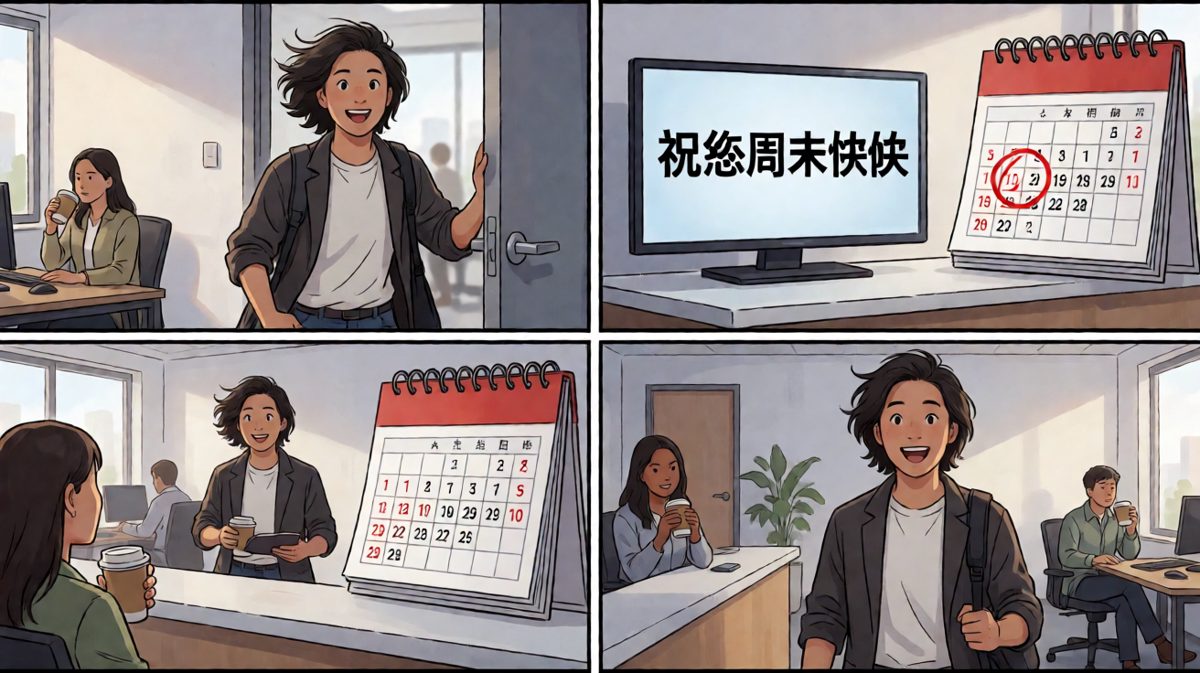 兴冲冲来上班，结果今天是周六……