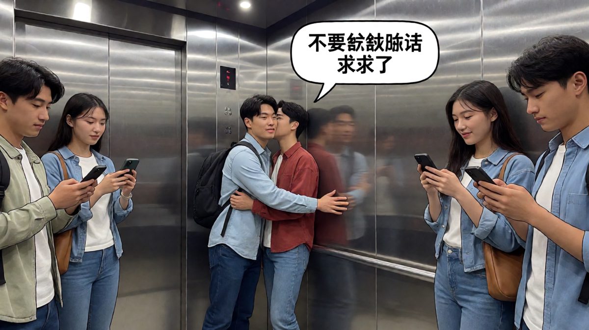 社恐的电梯十分钟，像过了一个世纪