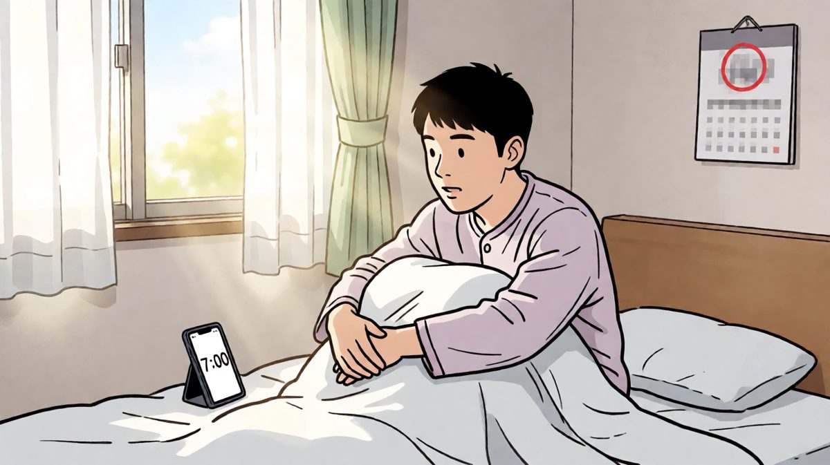 闹钟响起，周一早晨的痛苦挣扎开始
