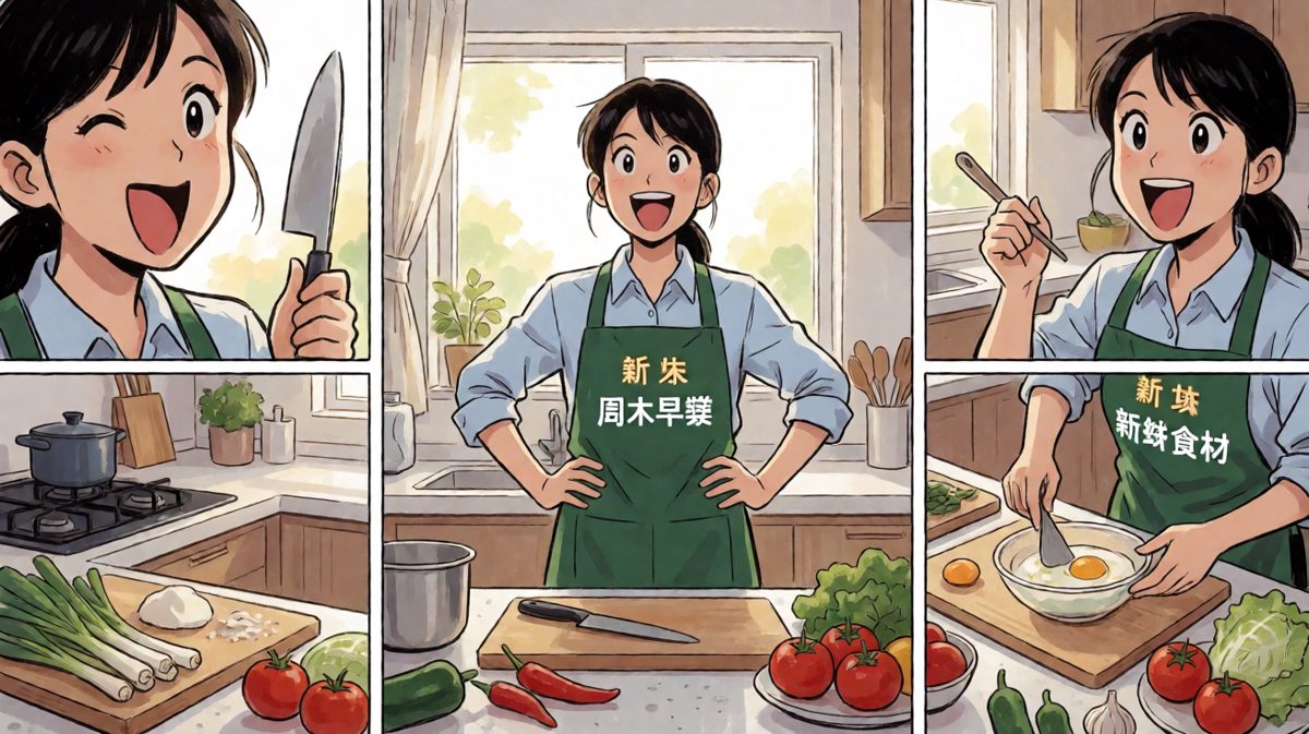 自信满满的大厨准备大展身手