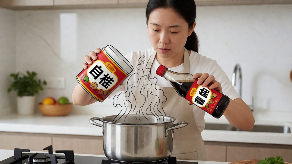 手忙脚乱放错了调料