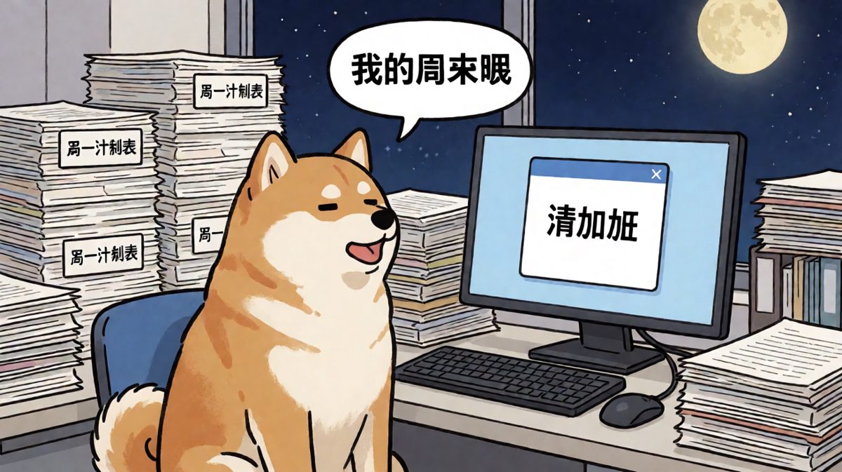 柴犬社畜的深夜叹息