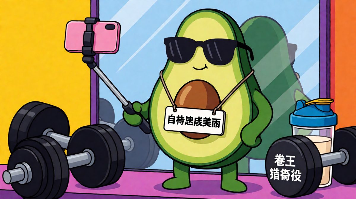 牛油果的健身人设永不崩塌