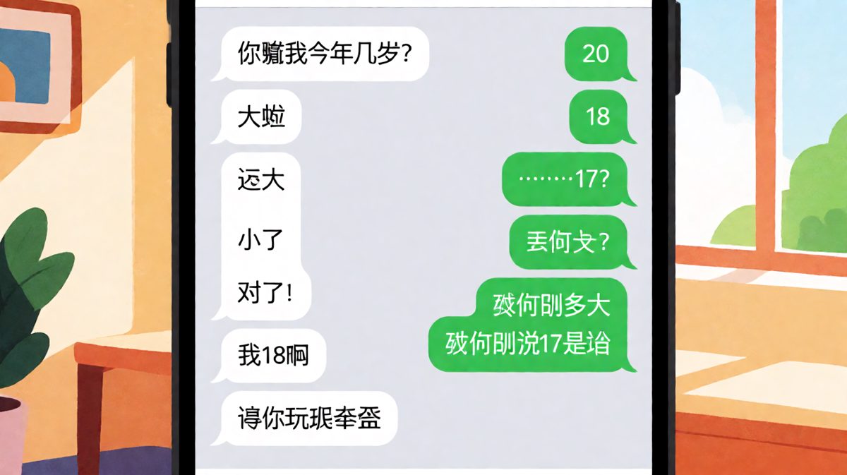猜年龄游戏变成陷阱局，男生被女生套路得心服口服。