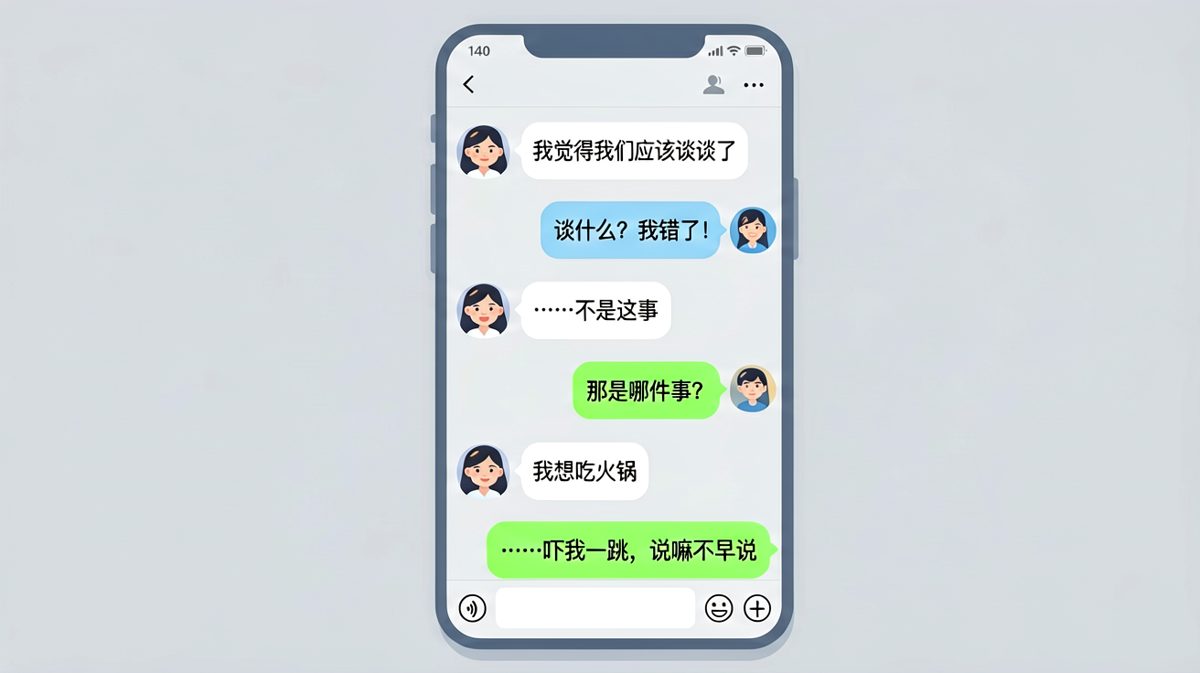 一听到'谈谈'就跪了，结果只是想涮火锅。