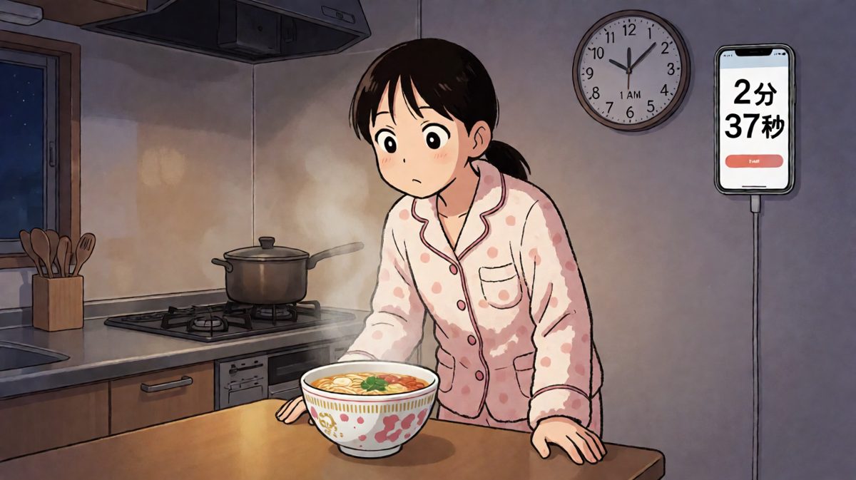 深夜泡面，倒计时开始