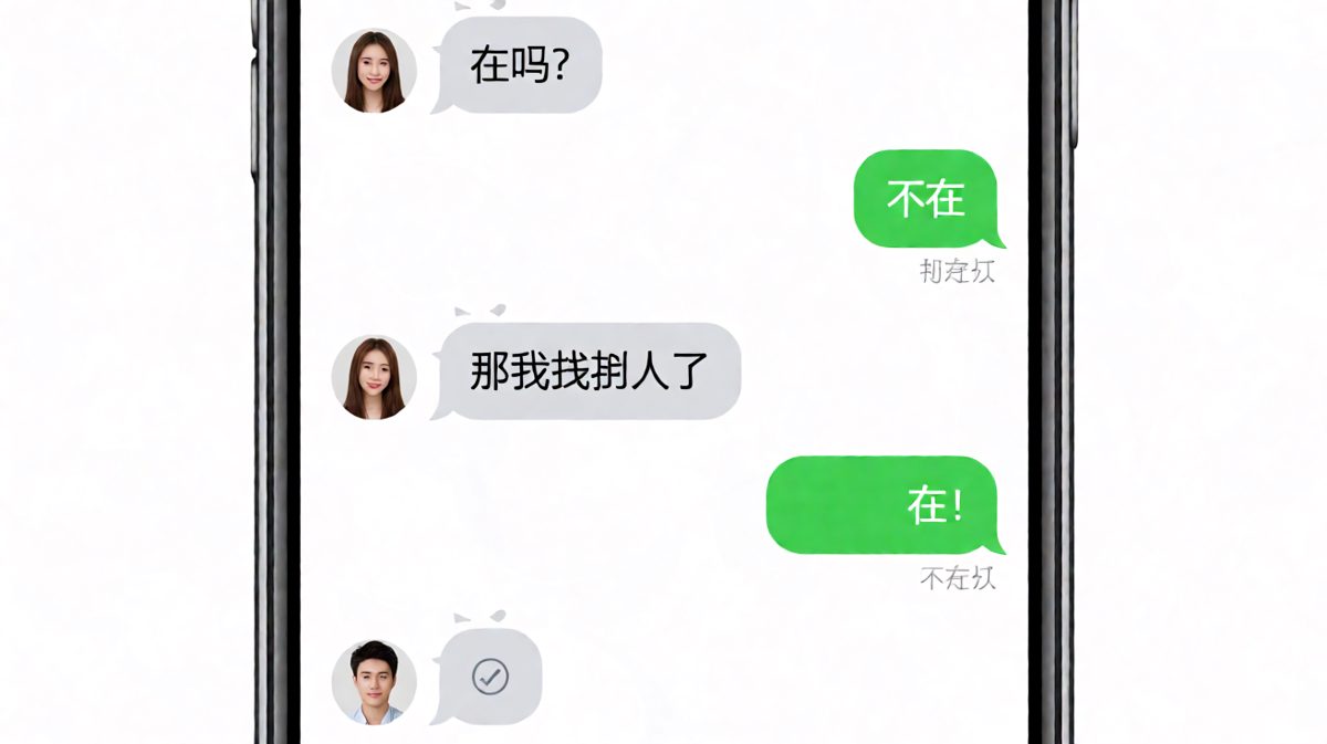 「在吗」的终极博弈：我等你等到系统都忘了谁发的消息。