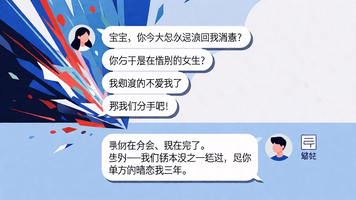 她的内心戏演完了一整部剧，而他还在加载页面
