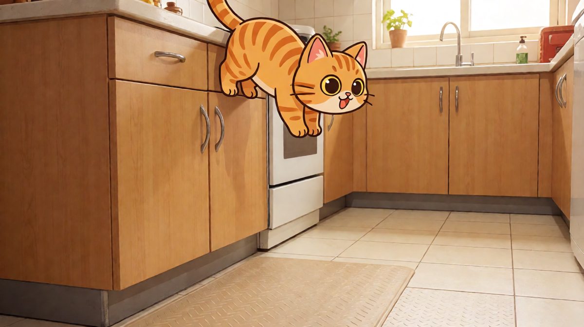 猫咪：我明明看到能跳过去的，只是地心引力今天对我下手了