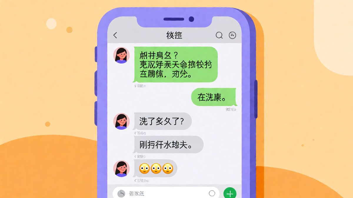 女朋友等回复等到天荒地老，男朋友'刚打开水龙头'的神级借口。