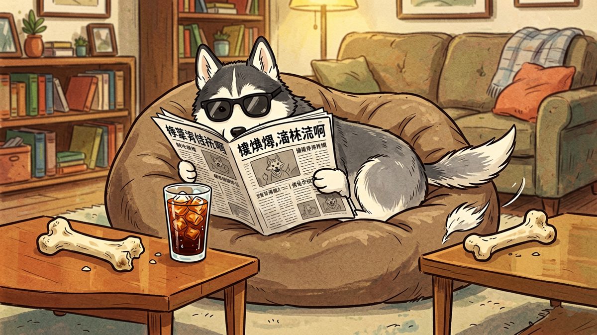 哈士奇：狗生巅峰，也不过如此了。