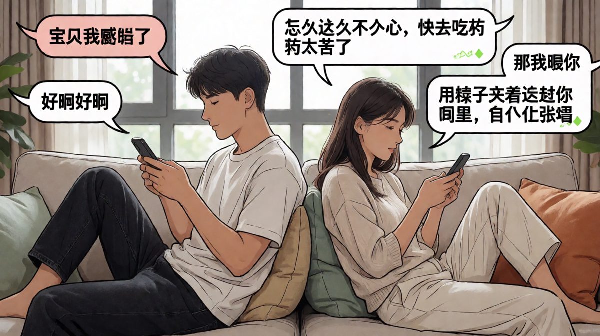 喂药的浪漫被理解成了喂饭
