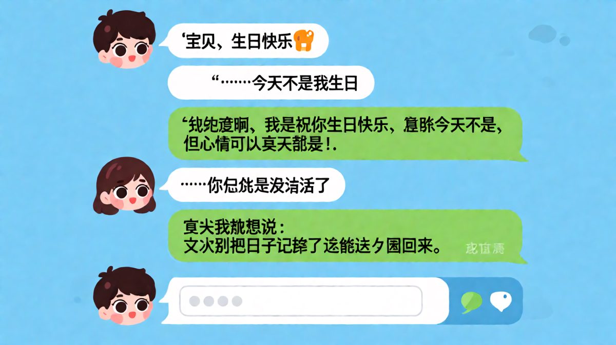 记错日子还强行圆回来，这求生欲满分的神逻辑！