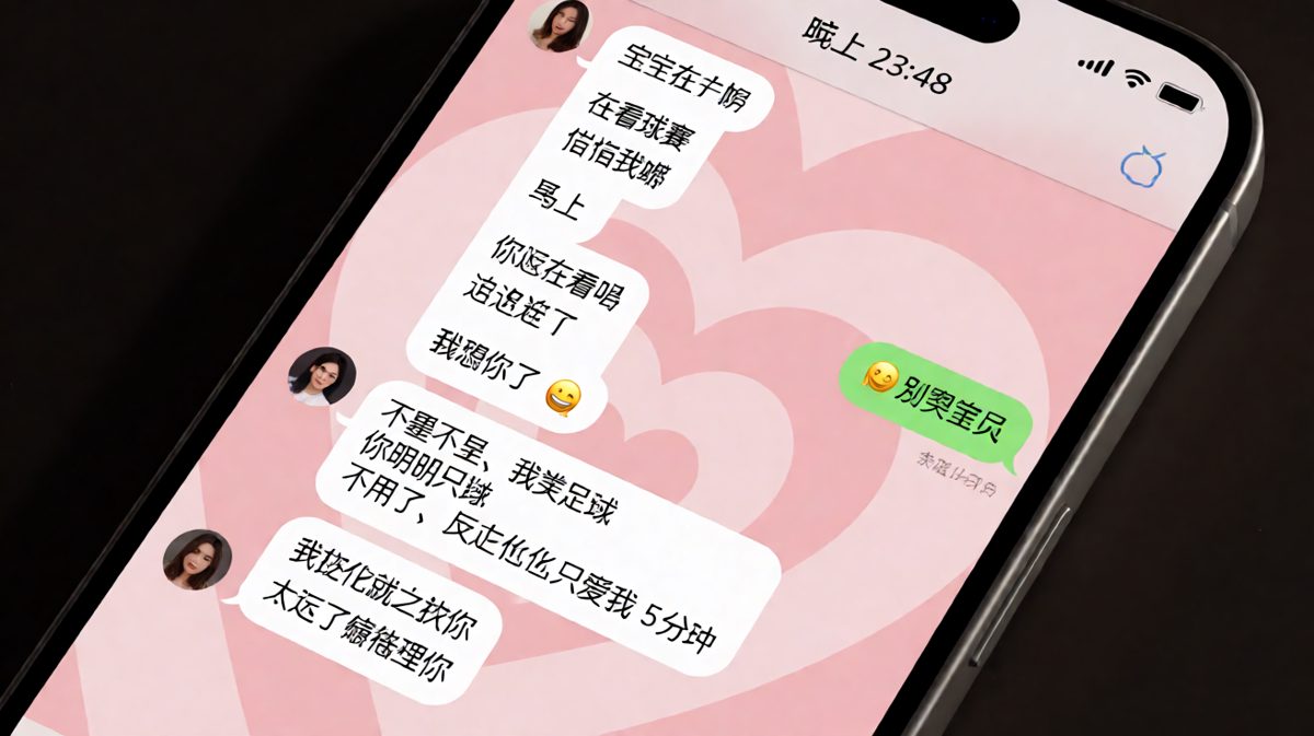 看球赛冷落女友后男生疯狂补救的翻车现场
