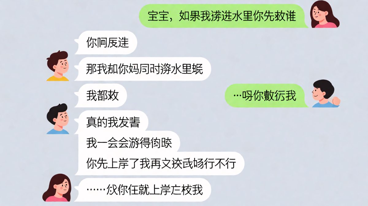 送命题变送自己命，男生紧急求生实录