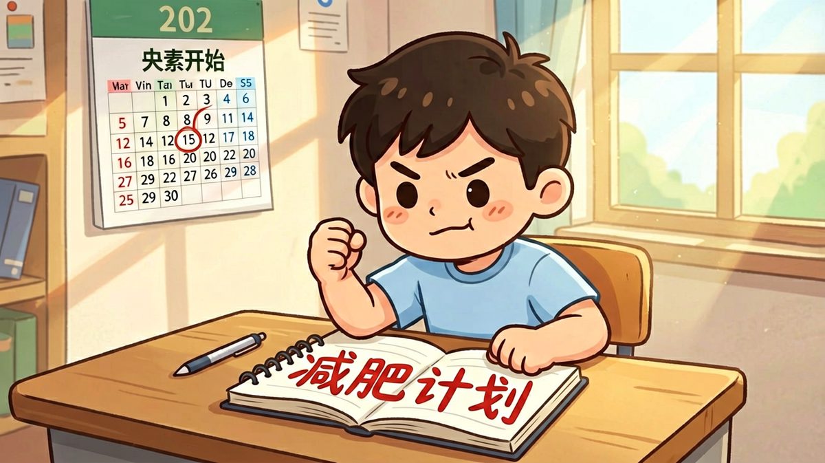 雄心壮志：今天就是减肥的第一天！