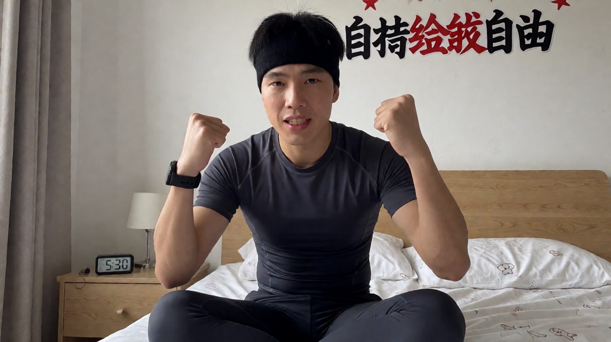 第1格：雄心壮志，决定今天一定要晨跑！