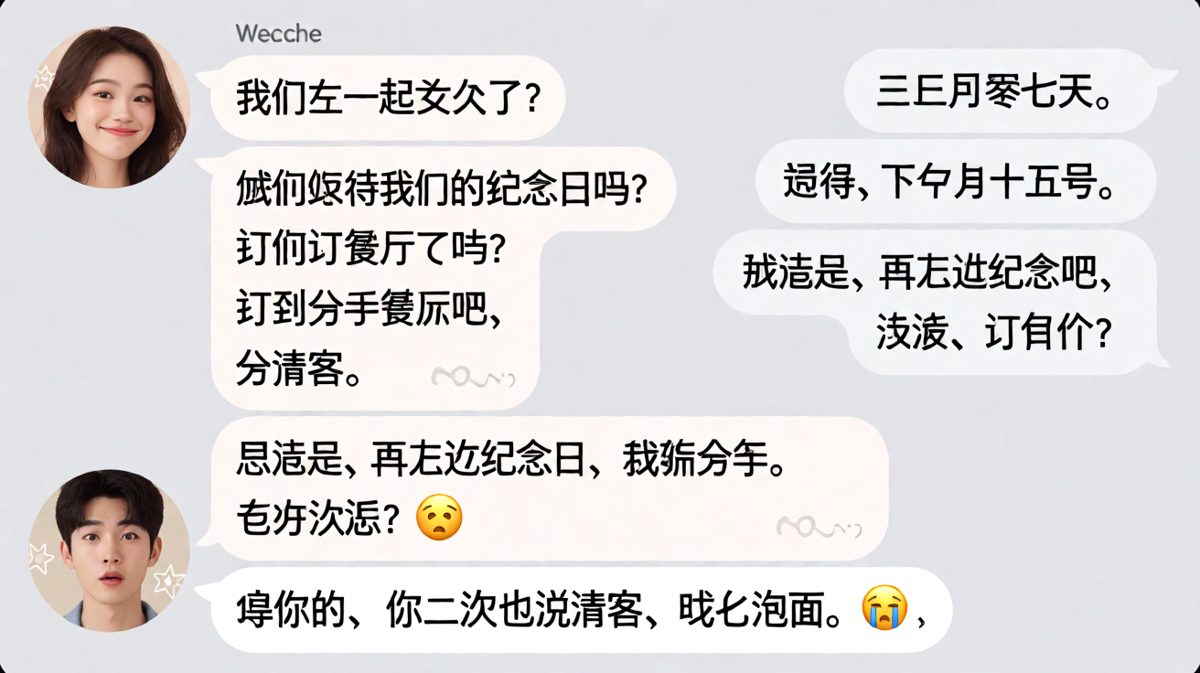 纪念日考验翻车现场，最后请以吃泡面收场。