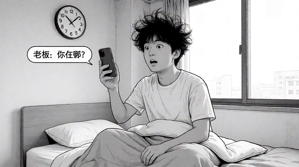 猛然惊醒，已经迟到了！