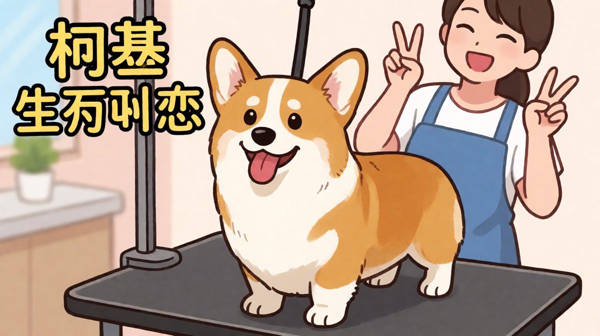 柯基：你看我现在像不像一个猕猴桃？