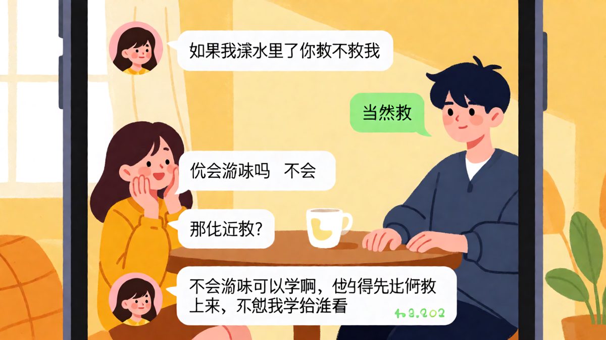 男生用实际行动诠释了什么叫「嘴上说救，其实瞎闹」