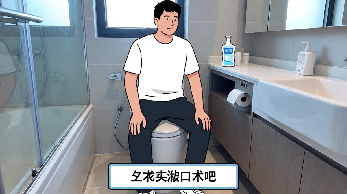 从此，他爱上了漱口水