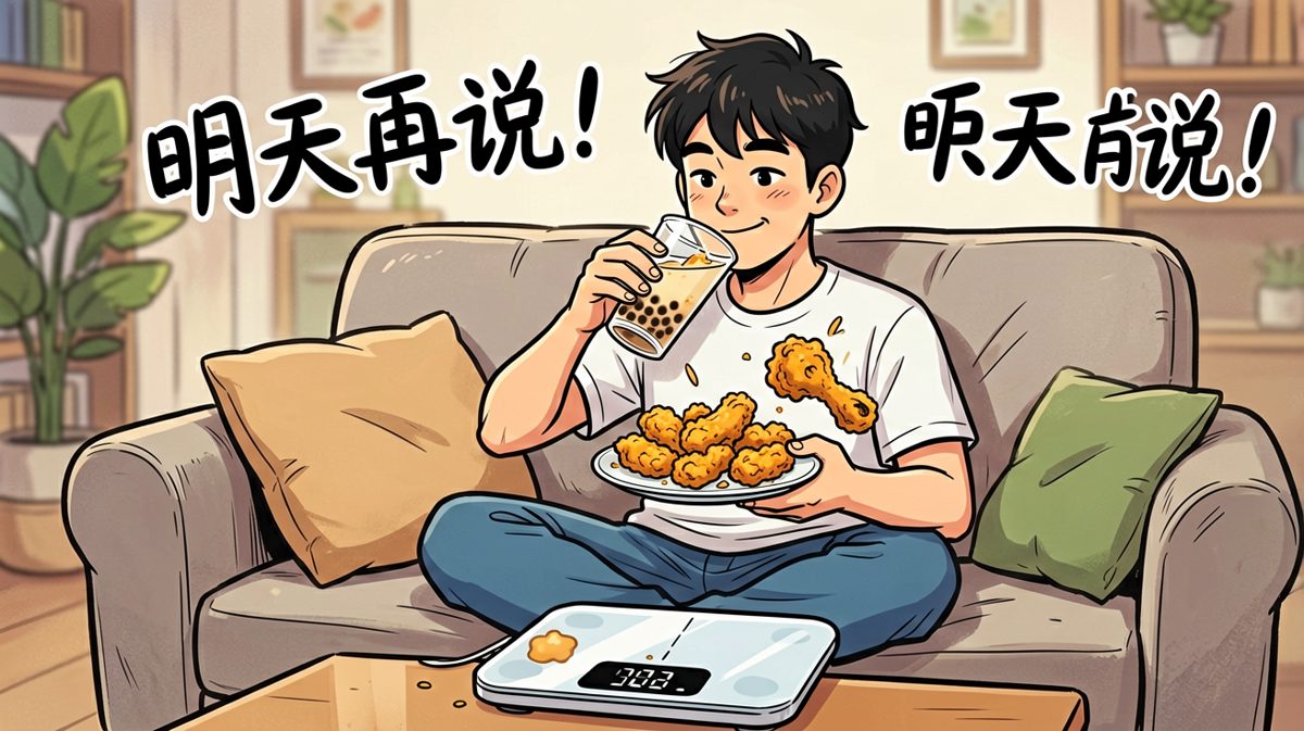 第四天，减肥计划圆满结束，下周再说